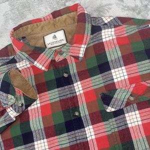 Legendary White Tails The Original Buck Camp Shirt Mens 2XT Plaid Corduroy Cuffs